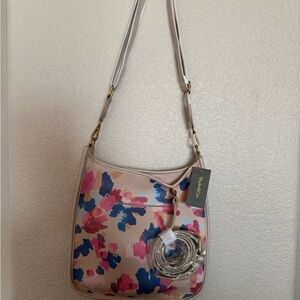 Style & Co. Pink and Blue Floral Shoulder Bag